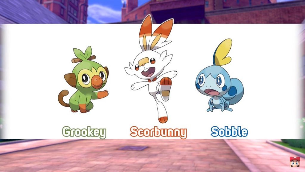 Os iniciais de Pokémon Sword and Shield (Fonte: Reprodução)