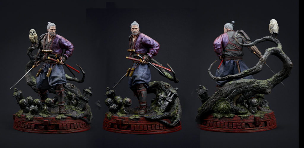 The witcher Samurai: Obra de arte que fala. Imagem: divulgação