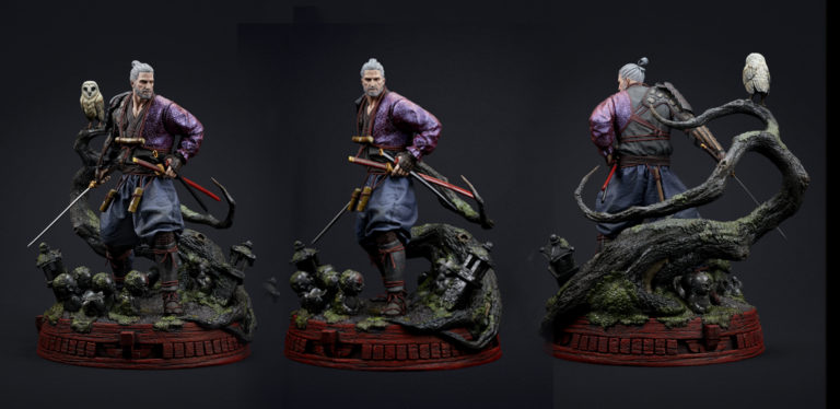 The witcher Samurai: Obra de arte que fala. Imagem: divulgação