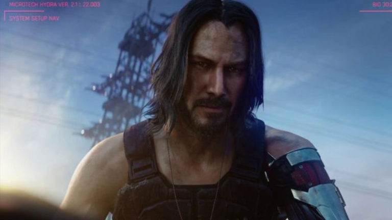Keanu Reeves em Cyber Punk 2077