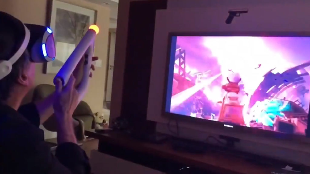 Bolsonaro jogando VR