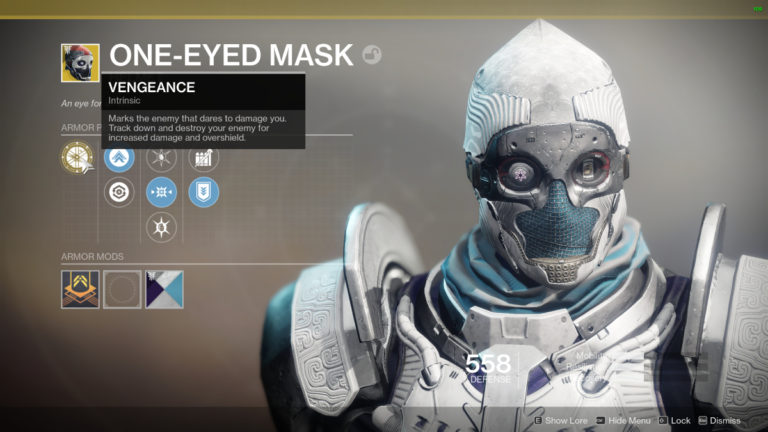 Você só não se incomoda com uma One-Eyed Mask se você usa uma One-Eyed Mask (Fonte: Reprodução)