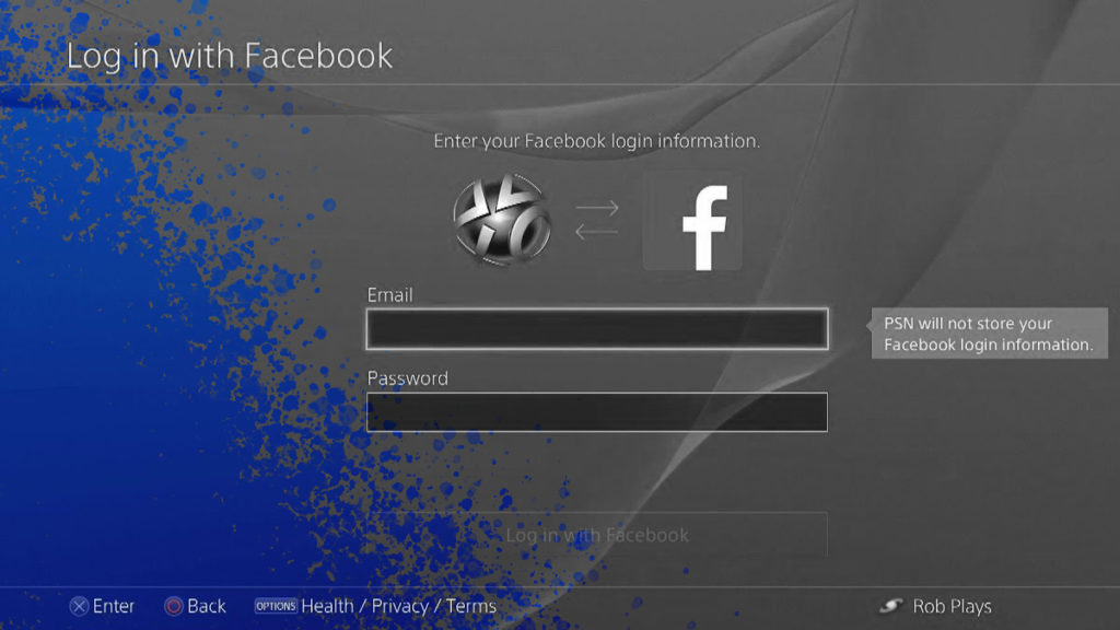 facebook PS4