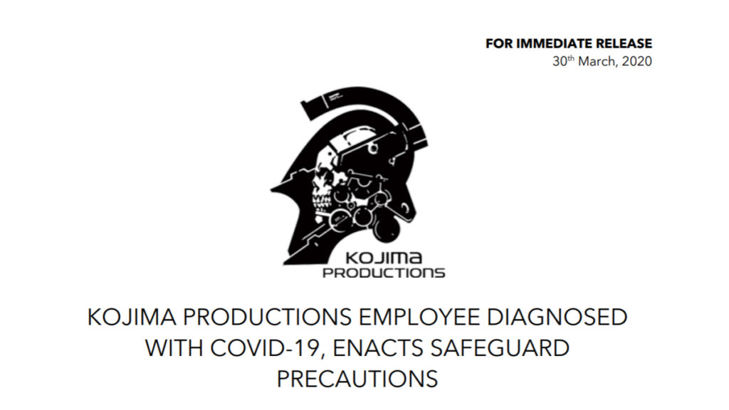 KOJIMA PRODUCTIONS COVID 19