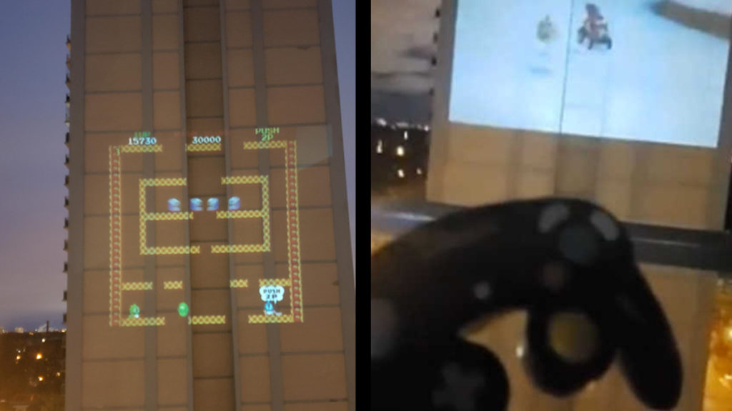 projecao video retro