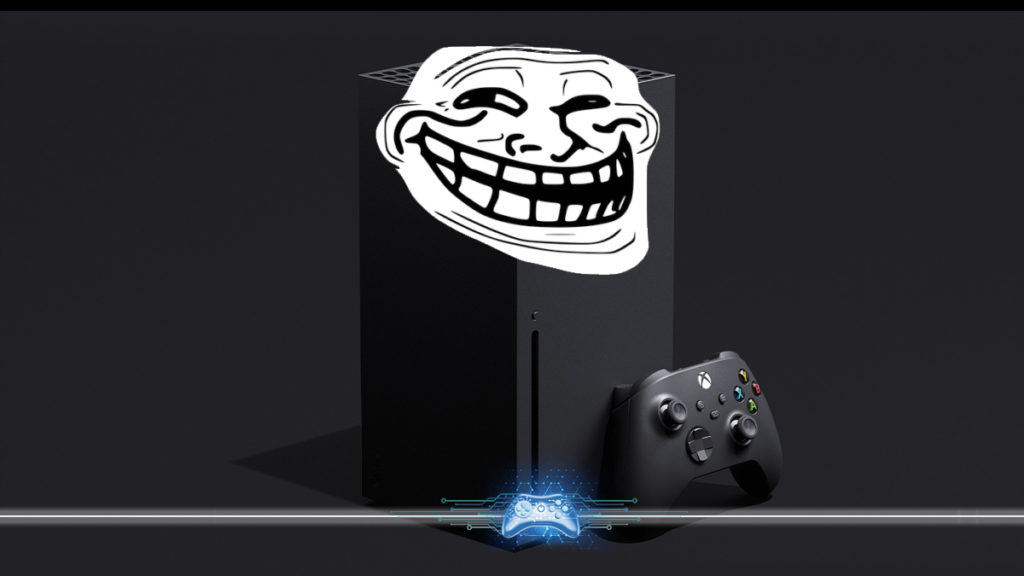 MEME Xbox series X troll face