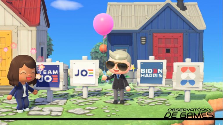 Animal Crossing Biden Harris