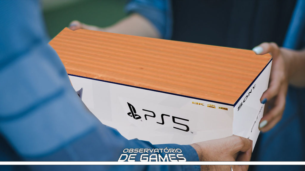 playstation de tijolo? Imagem: Montagem