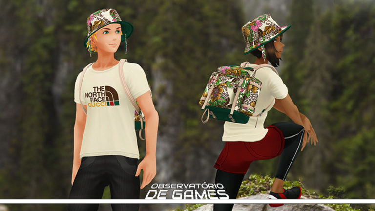 North face x Gutti em Pokemon. Imagem: Divulgação