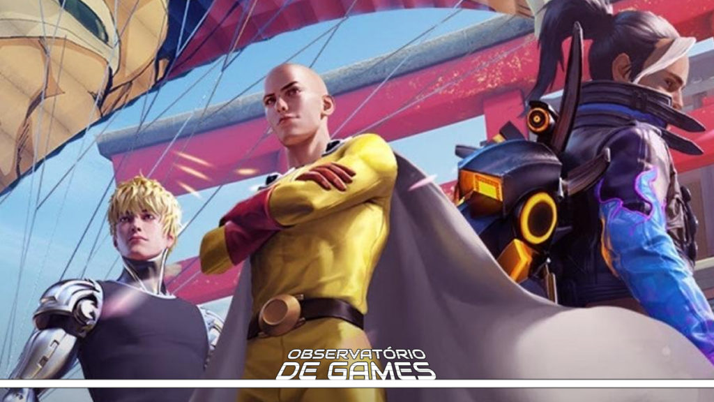 free fire x One Punch-Man Imagem: Divulgação