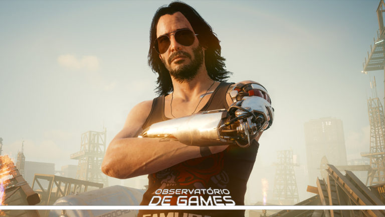 johnny Silverhand em Cyberpunk 2077. Imagem: Divulgação