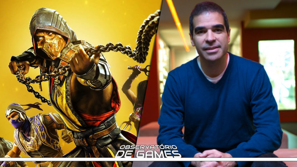 Scorpion e Ed Boon. Imagem: Montagem