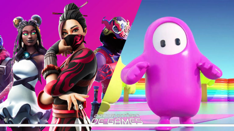 fortnite e fall guys. Imagem: Montagem