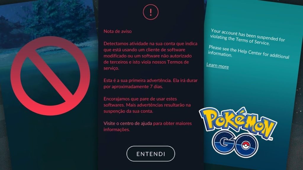 Pokemon Go banimento