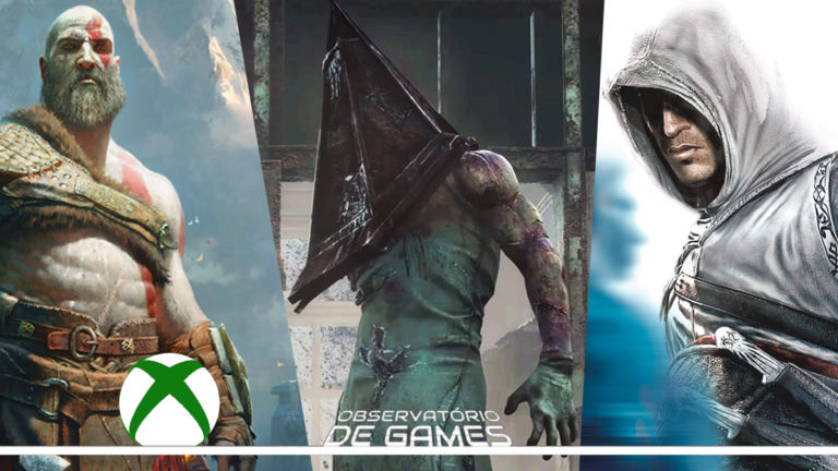 God of War, Silent Hill e Assassins Creed. Imagem/Montagem