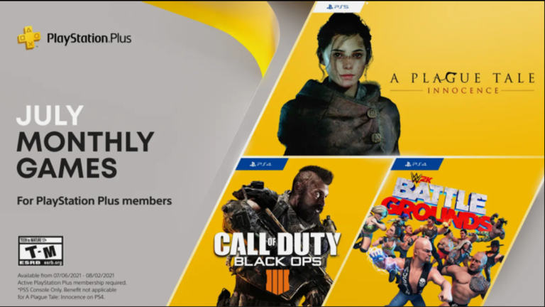 PS Plus Julho de 2021