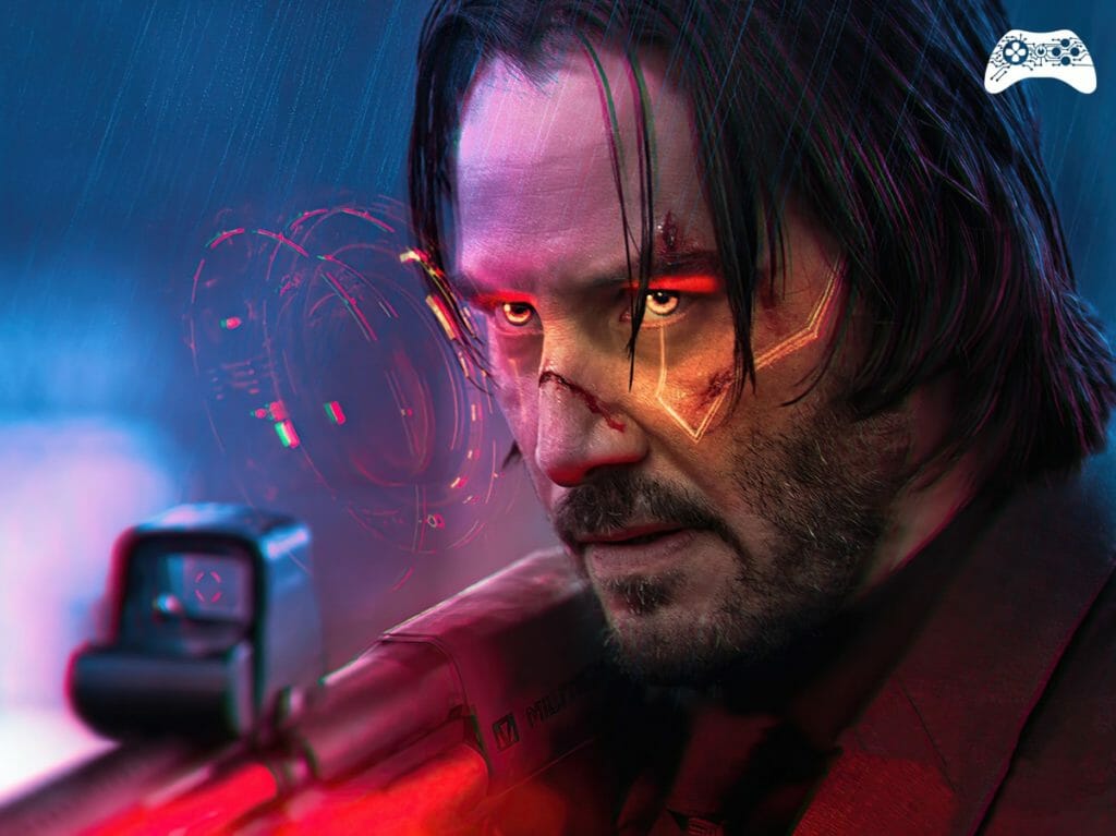 Keanu Reeves Cyberpunk art