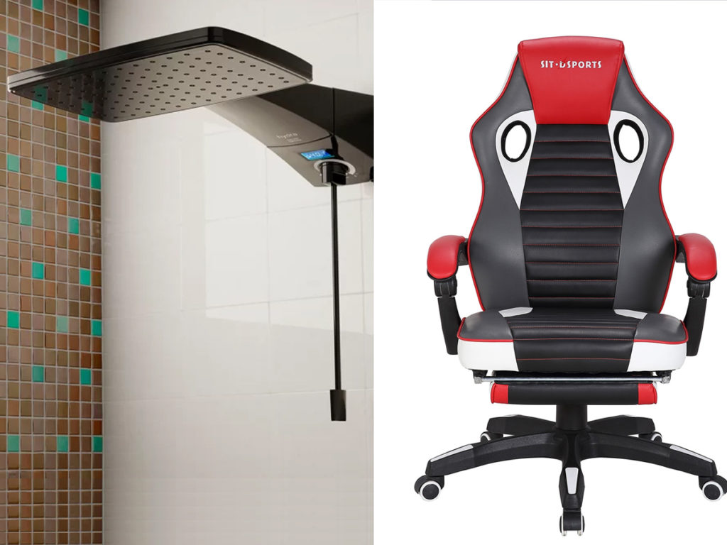 chuveiro Digital e Cadeira gamer