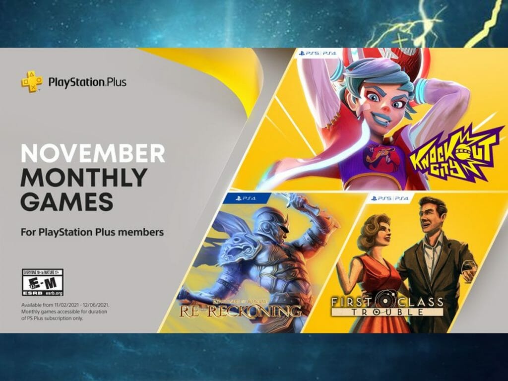 Novembro PS PLUS