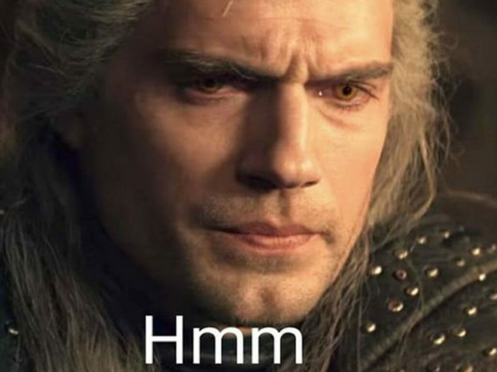 Meme do Geralt 'Hmm'