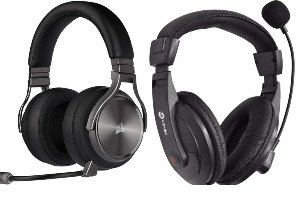 Headsets mais baratos e caros