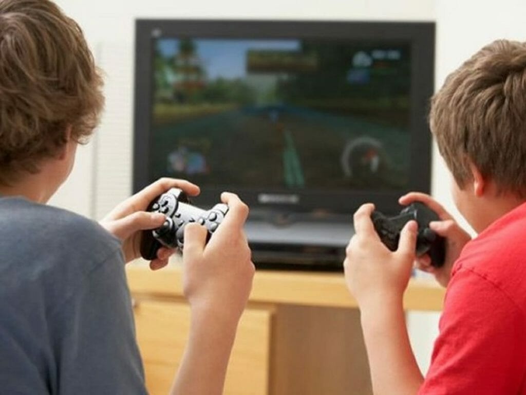 Crianças no videogame