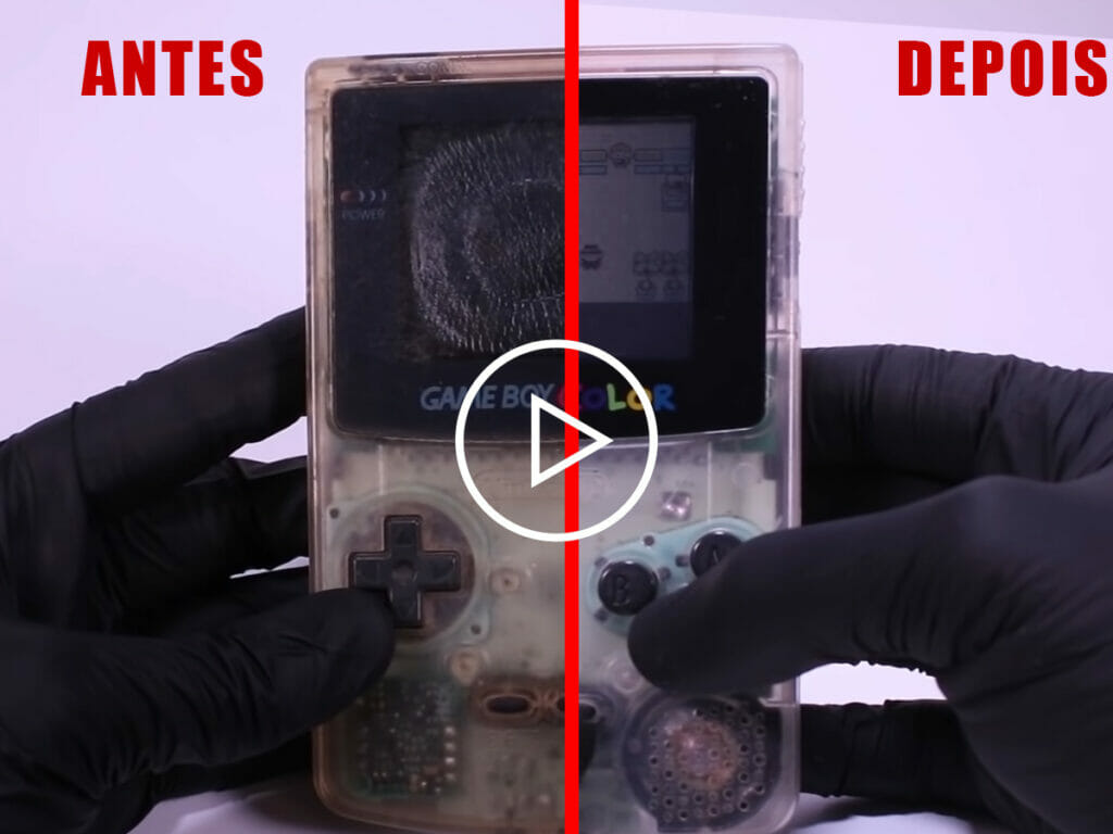 Gameboy antes depois
