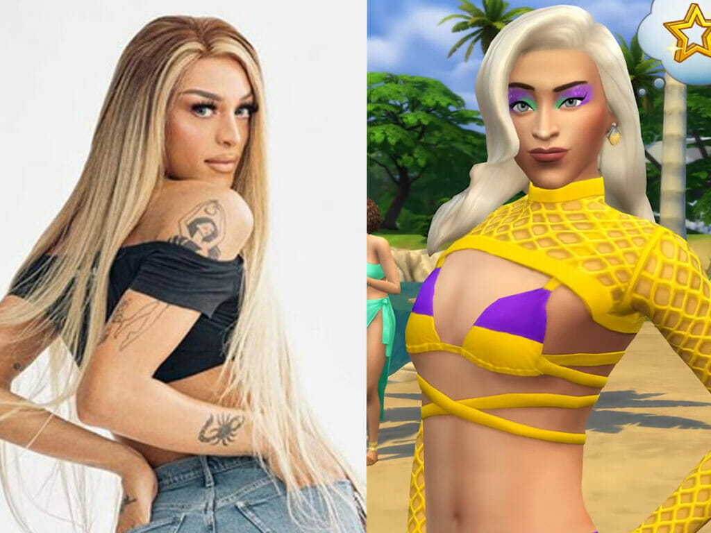 Pablo Vittar e sua skin em The Sims