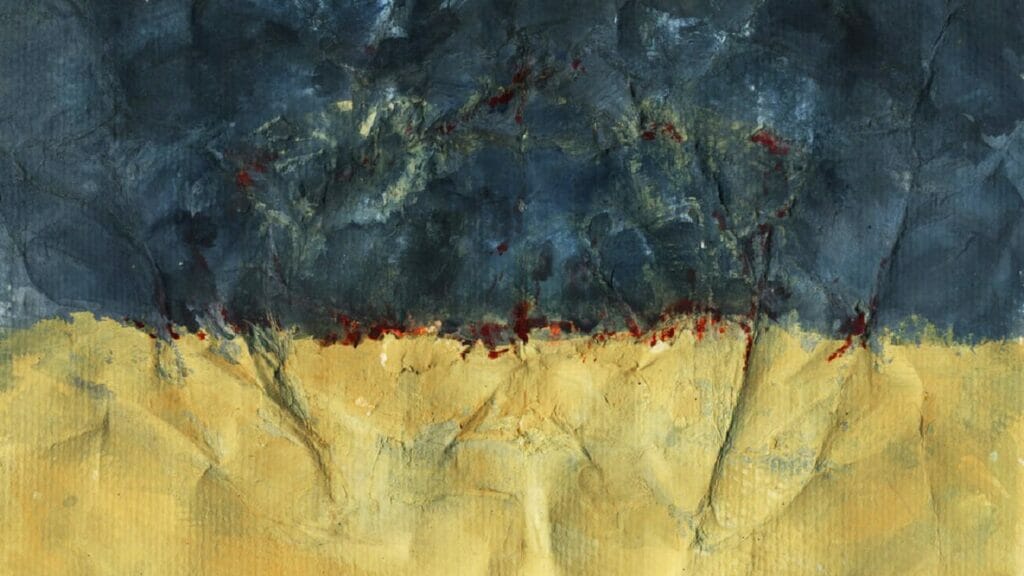 Bandeira da Ucrânia modificada (Foto: Reprodução)