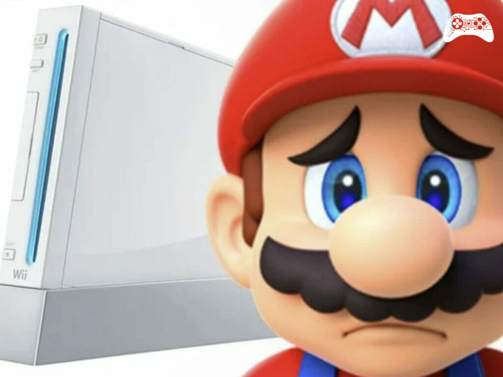 Nintendo Wii Mario triste