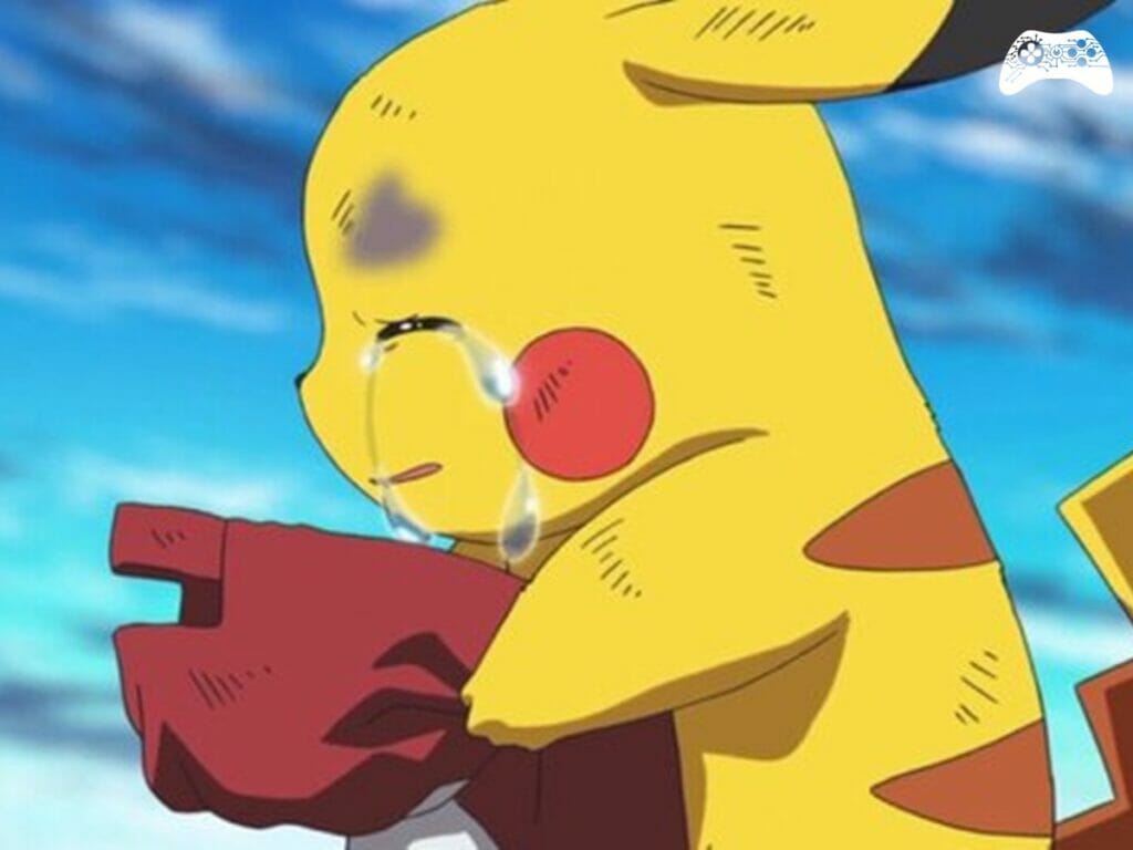 Pikachu chorando