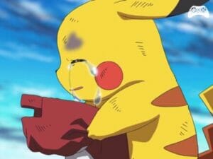 Pikachu chorando