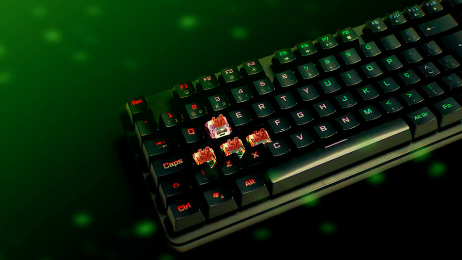 O teclado Warrior Dunky Outemu Red