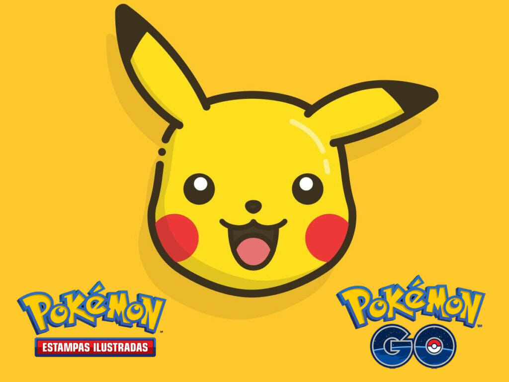 pokemon go e pokemon estampas ilustradas