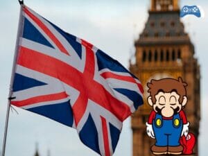 Bandeira Reino Unido Mario