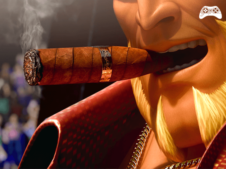 SNK personagem fumando