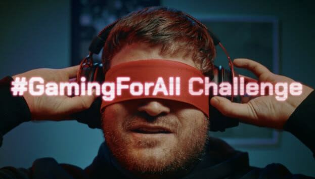 o campeão de Street Fighter Sven van de Wege, que é conhecido como BlindWarriorSven e tem deficiência visual.