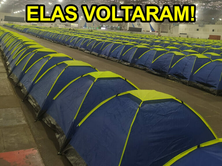 ELAS VOLTARAM BARRACAS DA CAMPUS PARTY