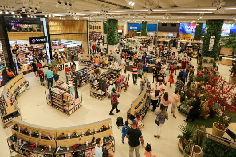 Vista de cima de parte da Casas Bahia da Marginal Tietê. (Imagem: Divulgação)