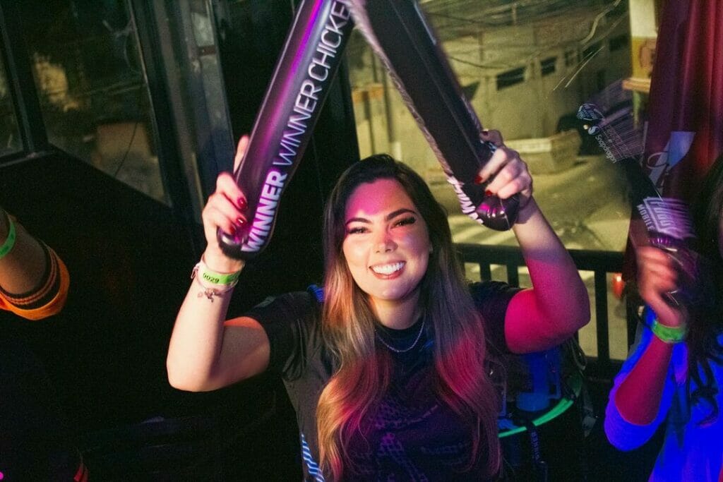 Leona em evento presencial de PUBG Mobile em são paulo