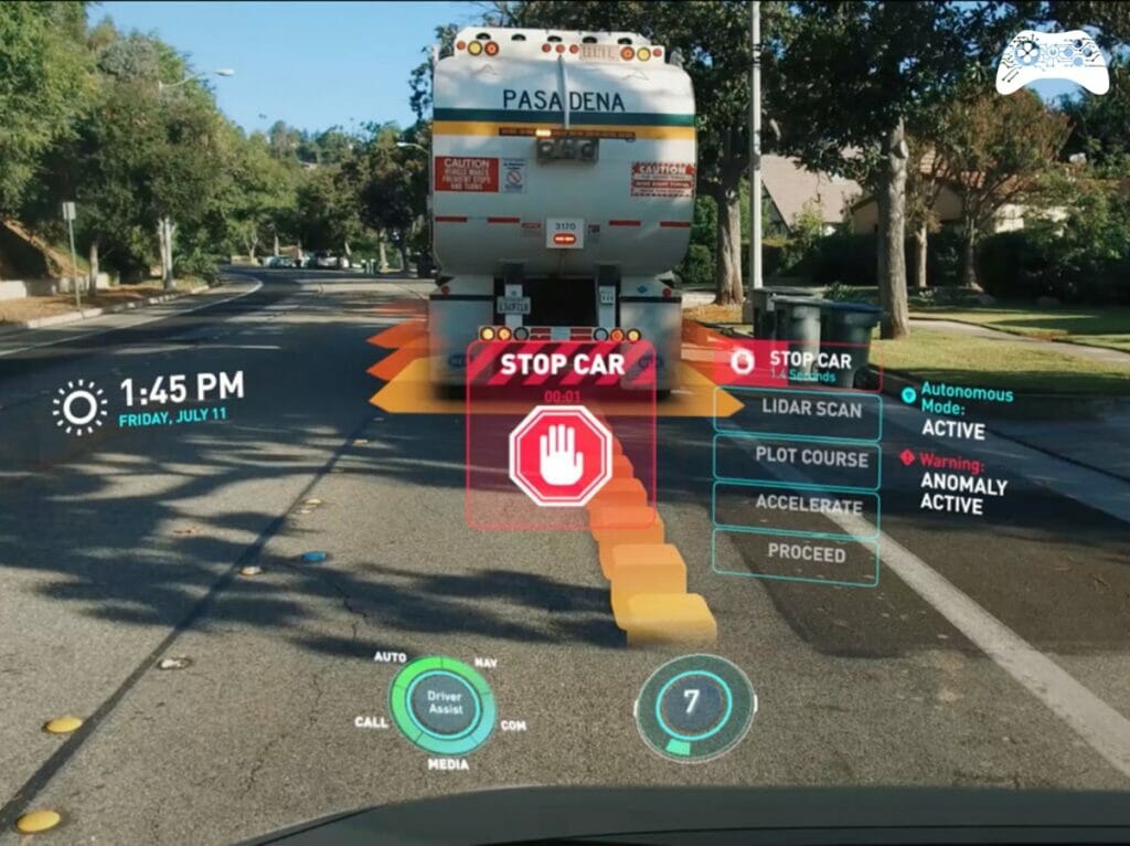 Para-brisa video game