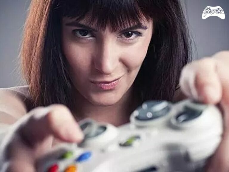 Xbox mulher no controle