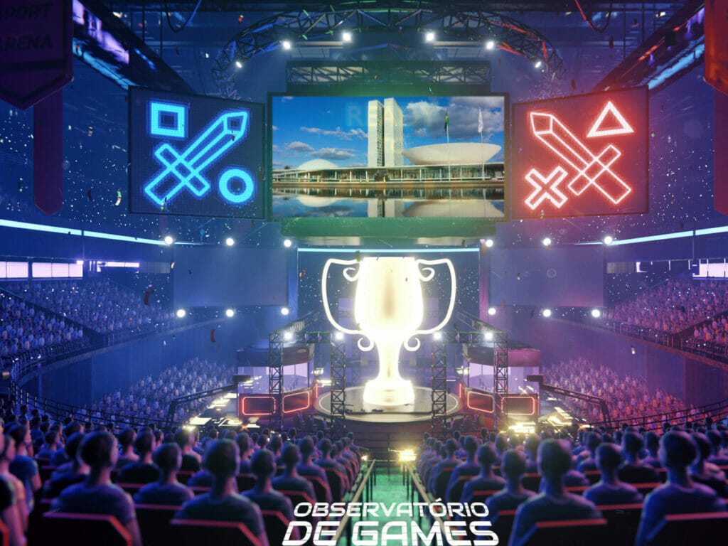 ESports arena gamers