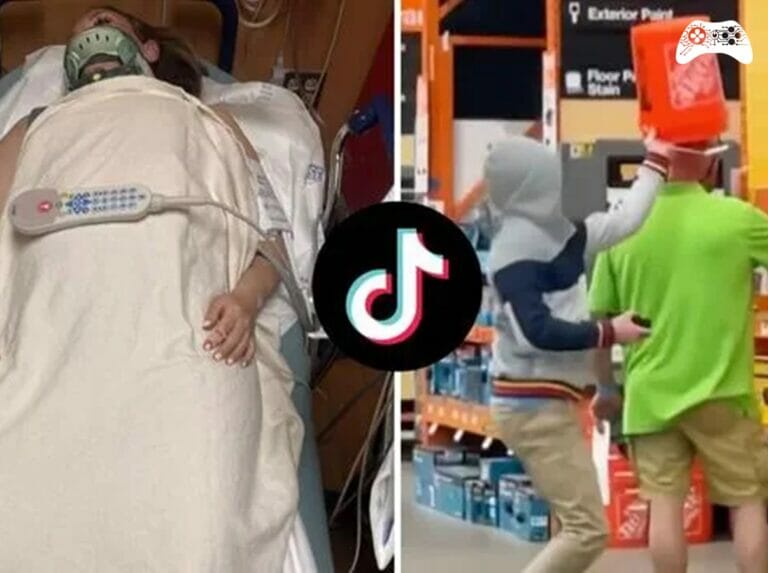 TikTok desafio de balde