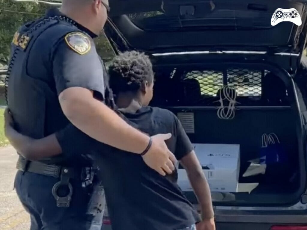 Policial da PS5 para criança