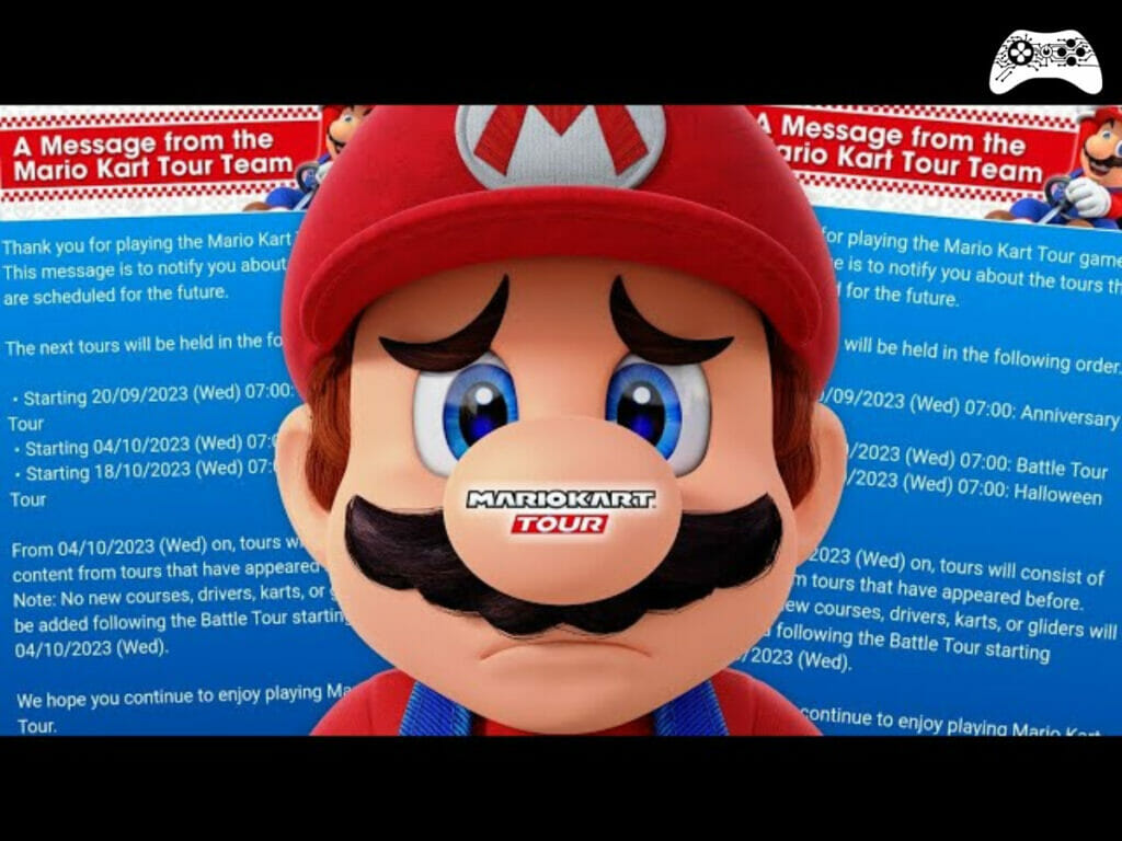 Mario Kart Tour mensagem Nintendo