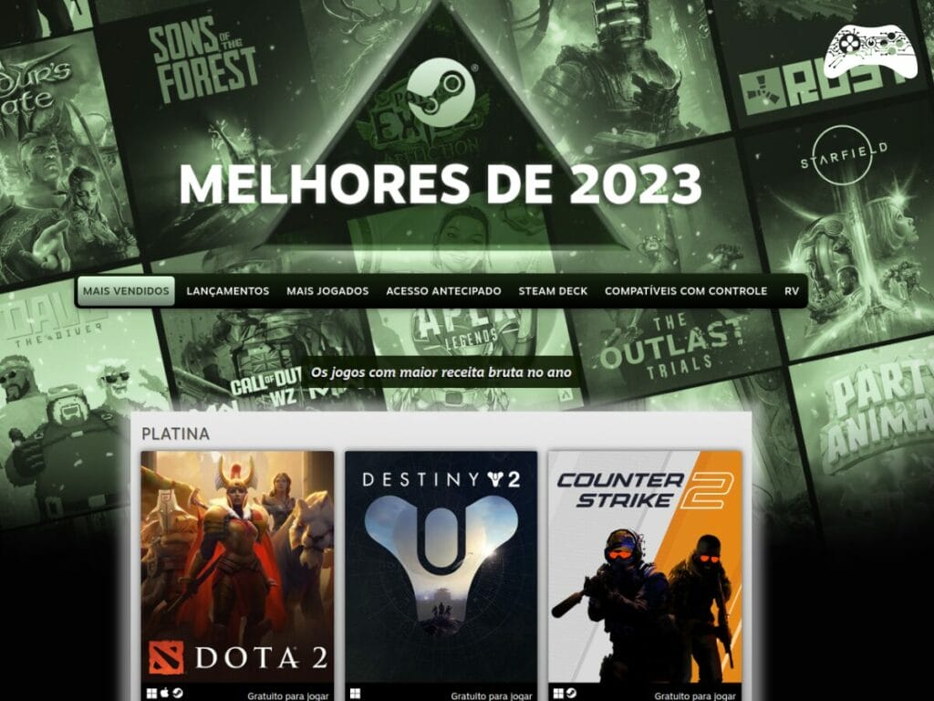 Steam melhores de 2023