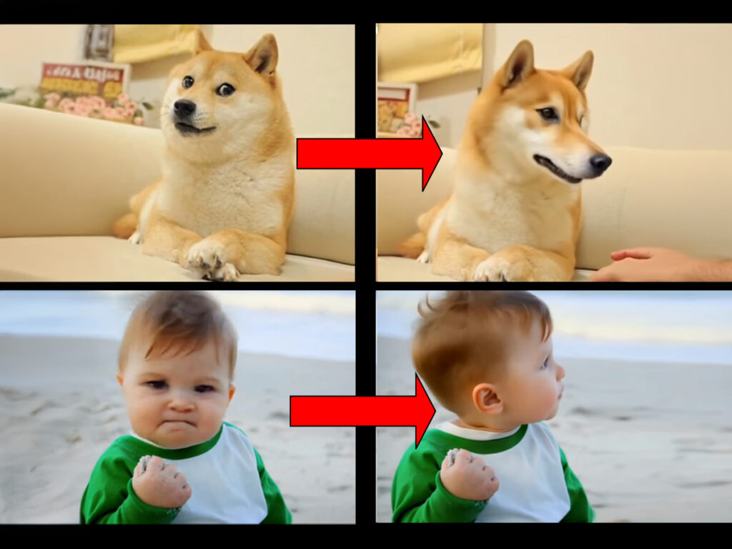 memes animados luma AI